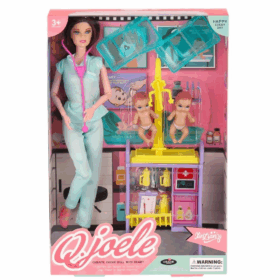 Çocuk L5748J Çocuk Bakıcısı Hemşire Bebek  Oyun Seti -Canem Oyuncak