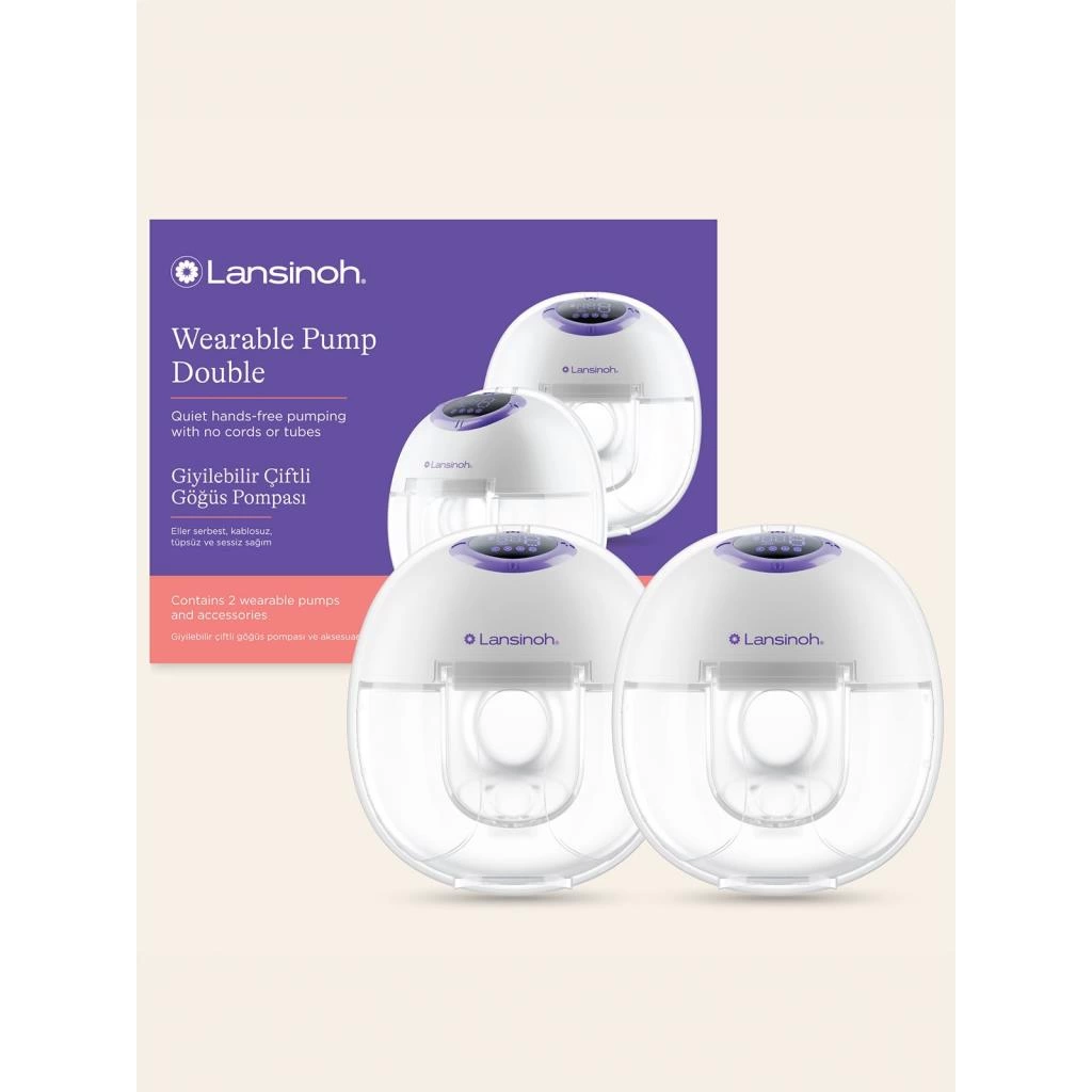 Çocuk Eğitici Oyuncak Lansinoh Giyilebilir Çiftli Göğüs Pompası - Görsel 2