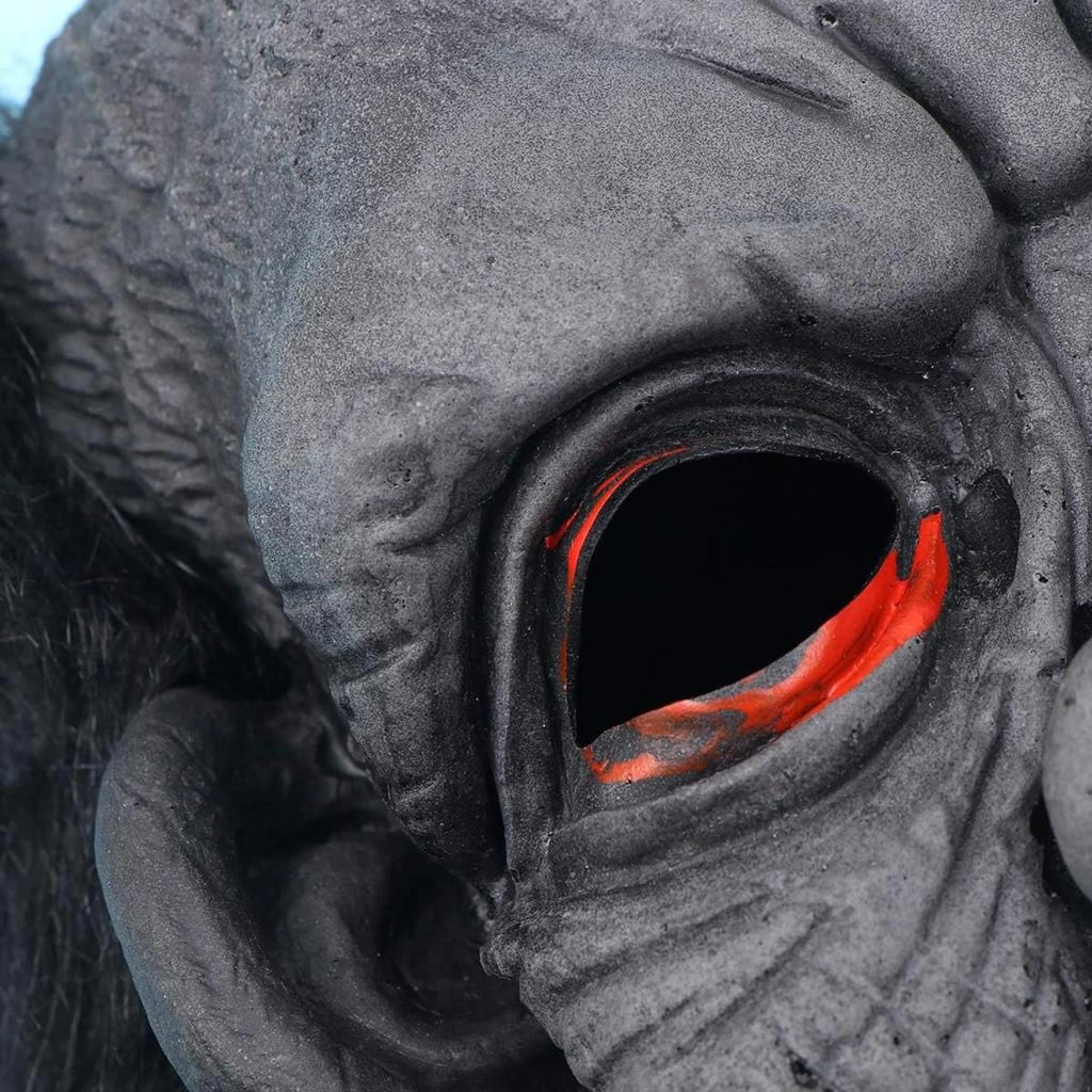 Çocuk Lateks Goril Maskesi Maymun Maskesi Et Maskesi Orangutan Siyah Saçlı 1 No - Görsel 3