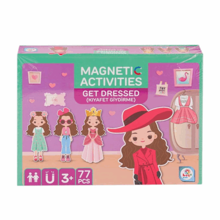 Çocuk LC7982 Manyetik Aktivite Kız Kıyafet Giydirme -Laçokids