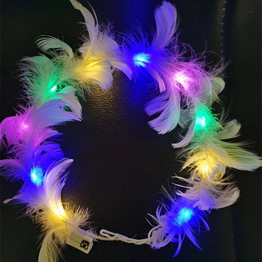 Led Işıklı Rengarenk Yanan 3 Fonksiyonlu Renkli Parti Tacı 12x12 cm - Görsel 3