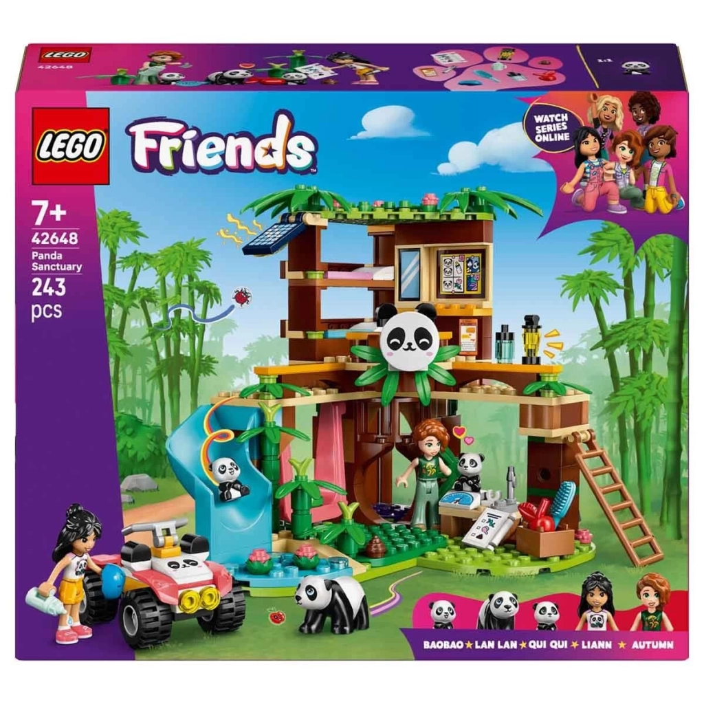 Çocuk Eğitici Oyuncak Friends Panda Barınağı Hayvan Bakımı 42648 - Görsel 2