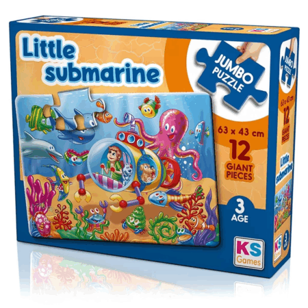 Çocuk Little Submarine 12 Parça Jumbo Boy Puzzle