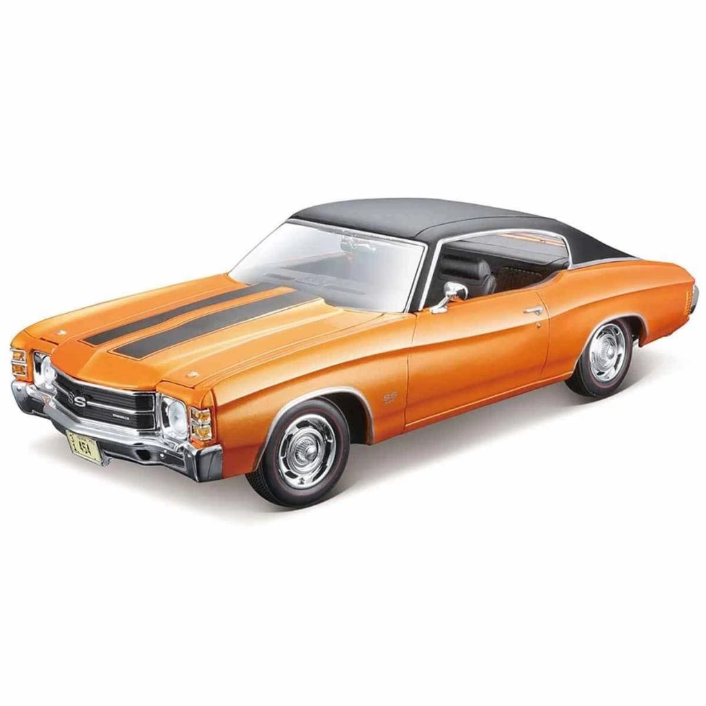 MAIS 31890 1:18 Maisto 1971 Chevrolet Chevelle SS 454 Model Araba -Necotoys - Görsel 3