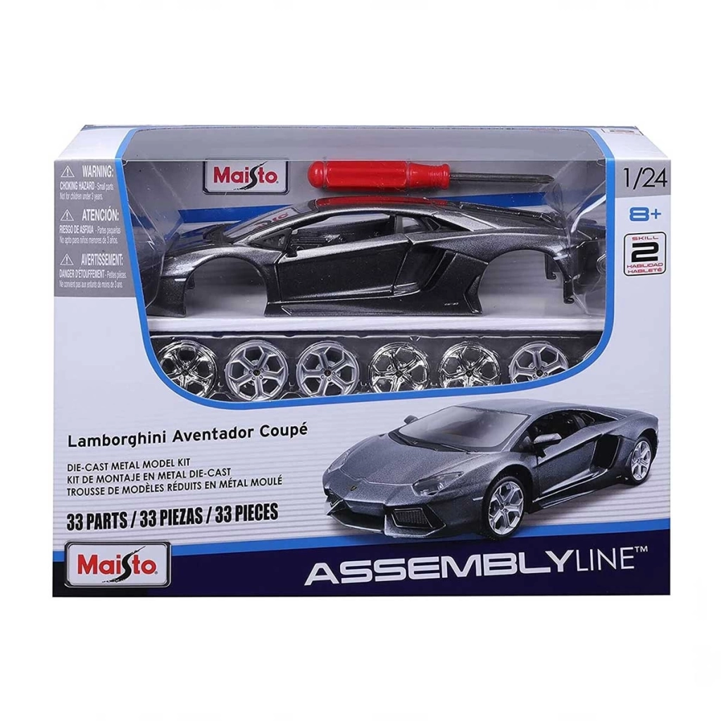 Maisto 1:24 Scale Assembly Line Model Araba Kiti Asorti - Görsel 2