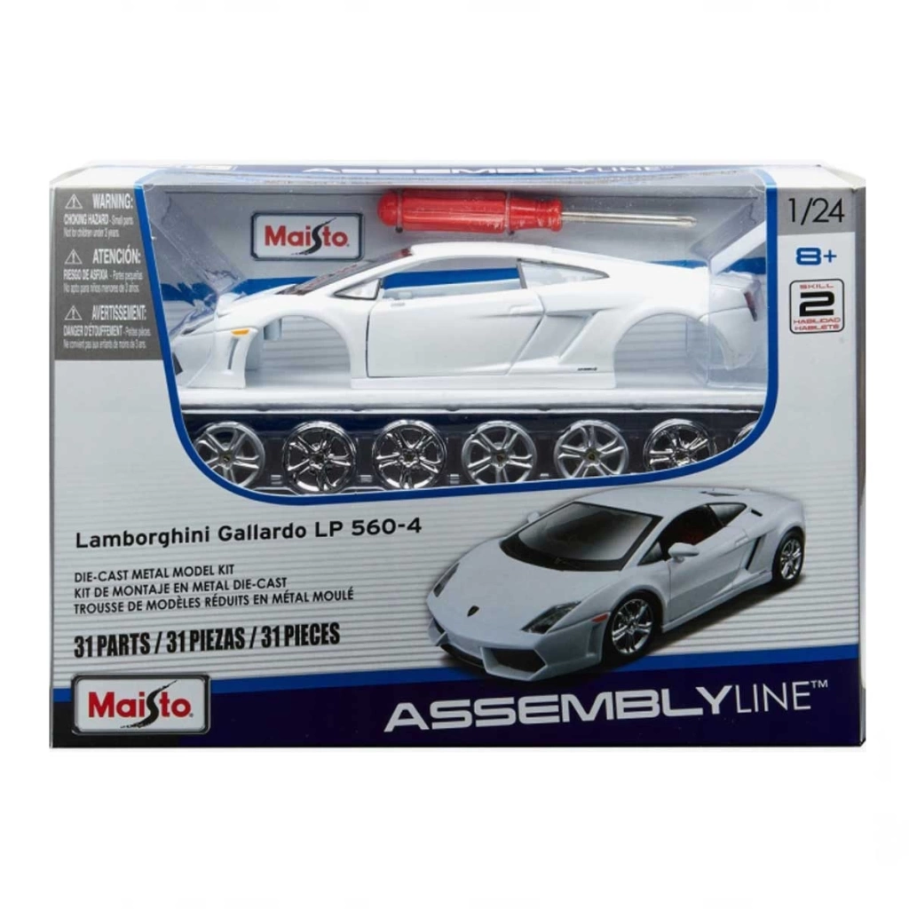 Maisto 1:24 Scale Assembly Line Model Araba Kiti Asorti - Görsel 4