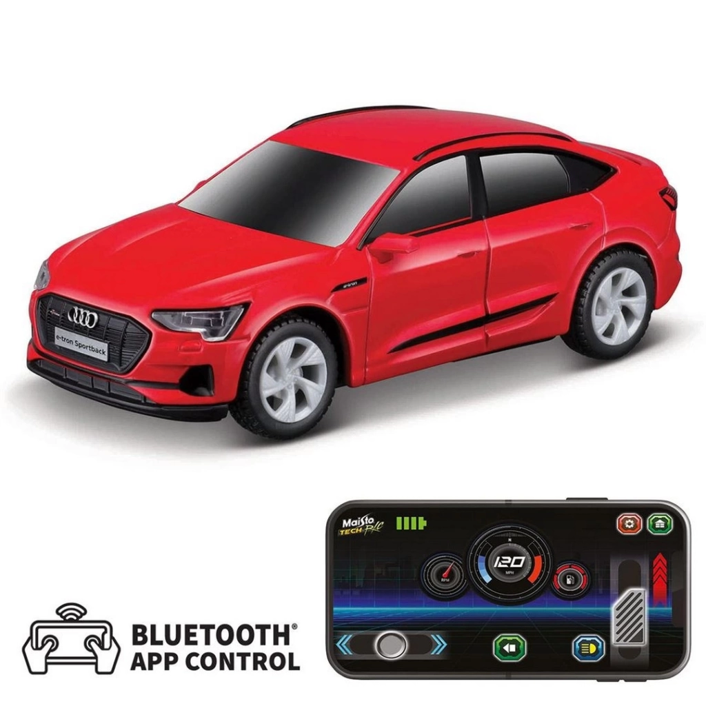 Eğitici Oyuncak Maisto 1:41 APP Control Kumandalı Metal Araba - Audi e-tron Sport