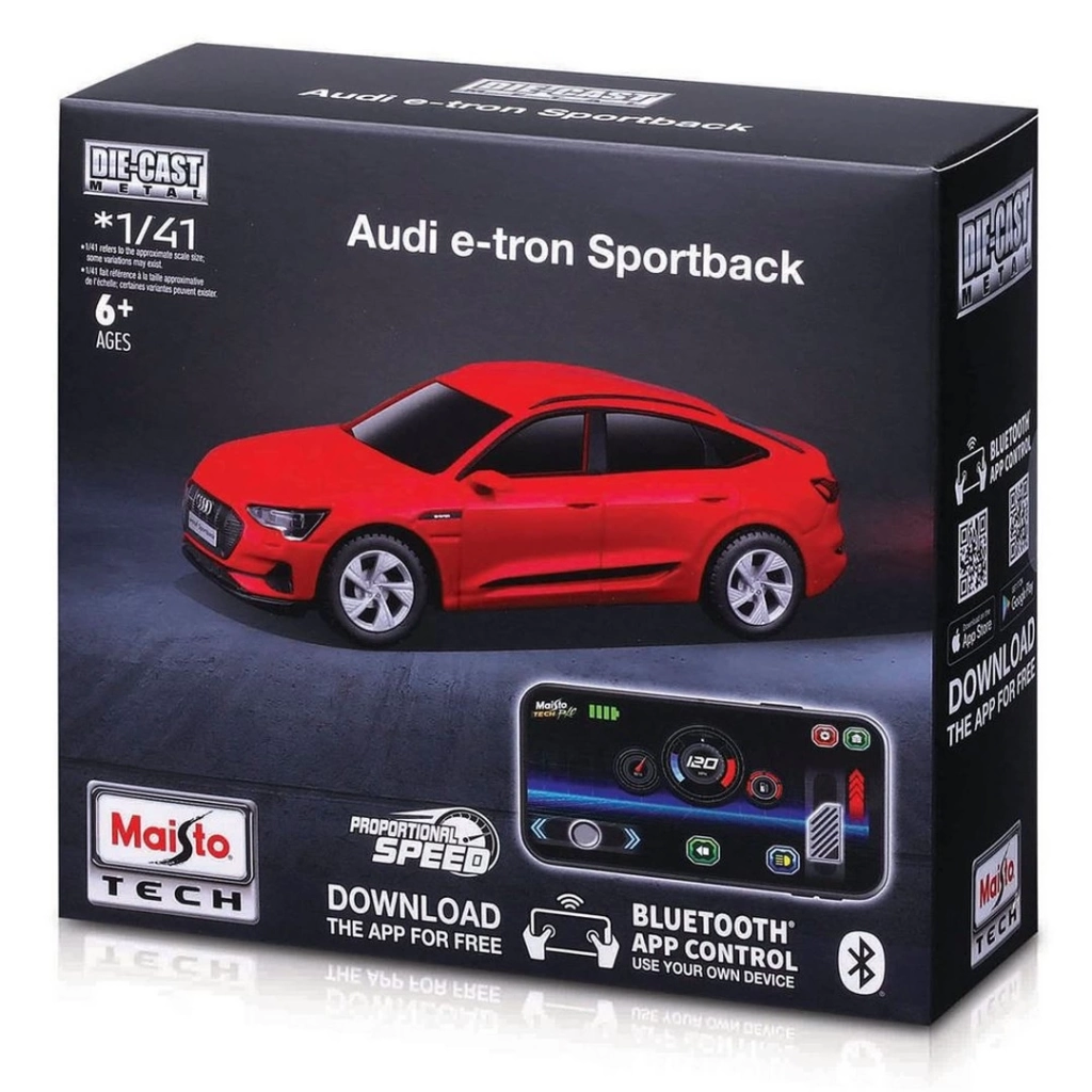 Eğitici Oyuncak Maisto 1:41 APP Control Kumandalı Metal Araba - Audi e-tron Sport - Görsel 2
