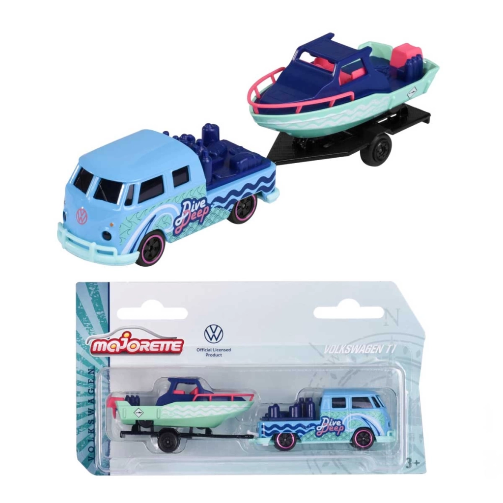 Çocuk Majorette Römorklu Volkswagen The Originals Model Arabalar - Görsel 4