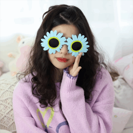 Çocuk MaviRenkPapatyaŞekilliPartiGözlüğü18x10cm