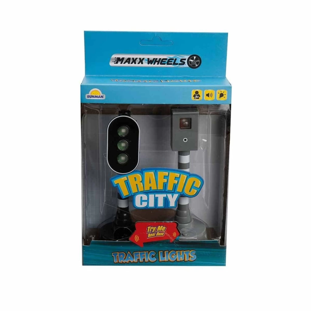 Eğitici Oyuncak Maxx Wheels Sesli ve Işıklı Trafik Işık Seti - Görsel 2