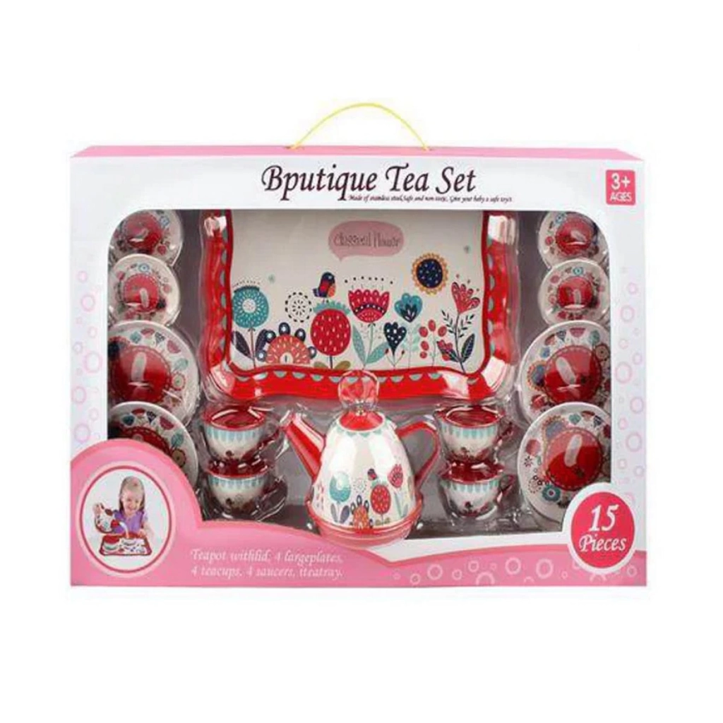 Metal Çay Seti - Görsel 5