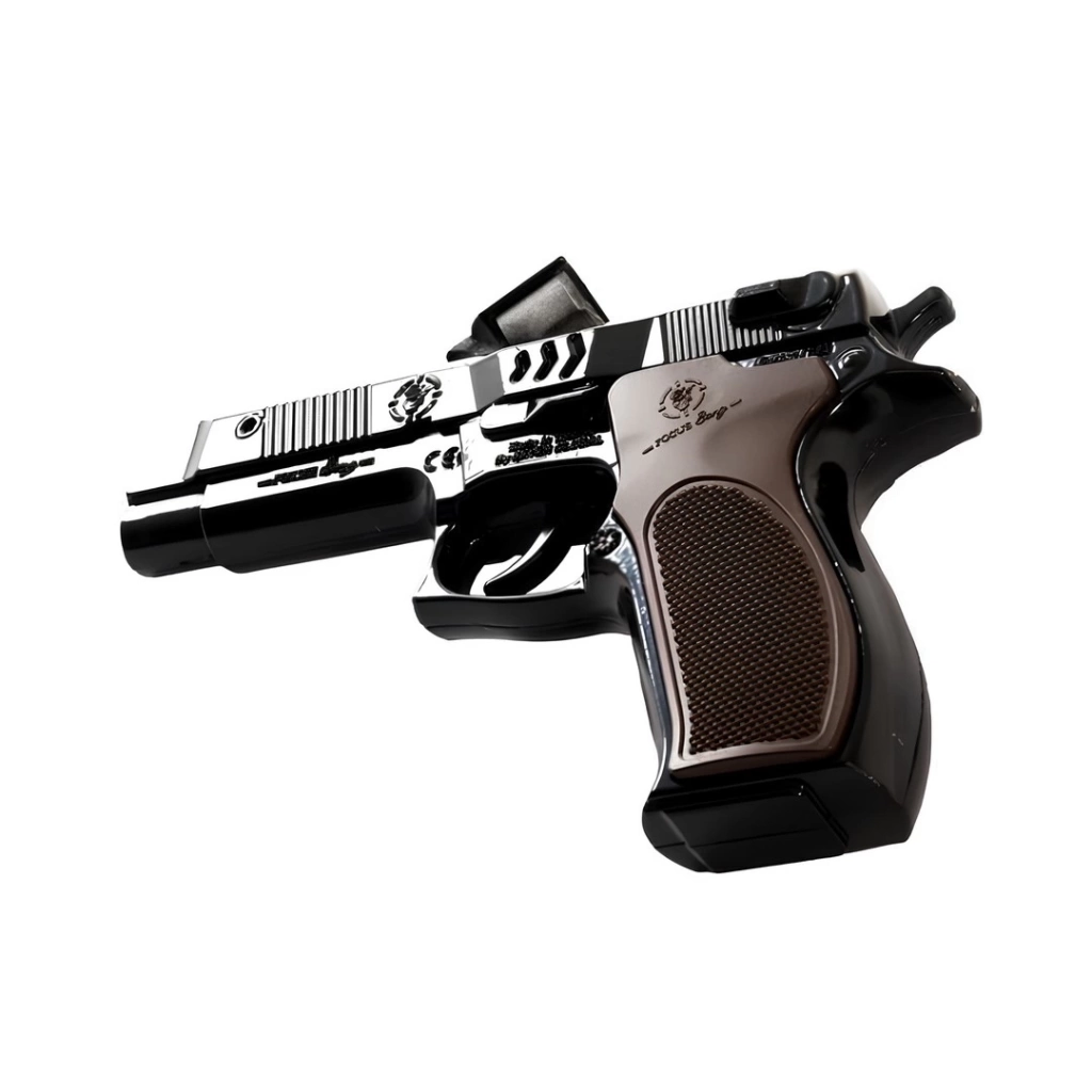 Eğitici Oyuncak Metal Oyuncak Tabanca Siyah Seri 23 - Görsel 2