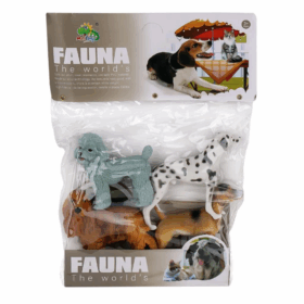 PVC Köpek Hayvan Seti 4’lü, Eğitici Oyun, Çocuklar İçin Sevimli Hayvan Temalı Oyuncak