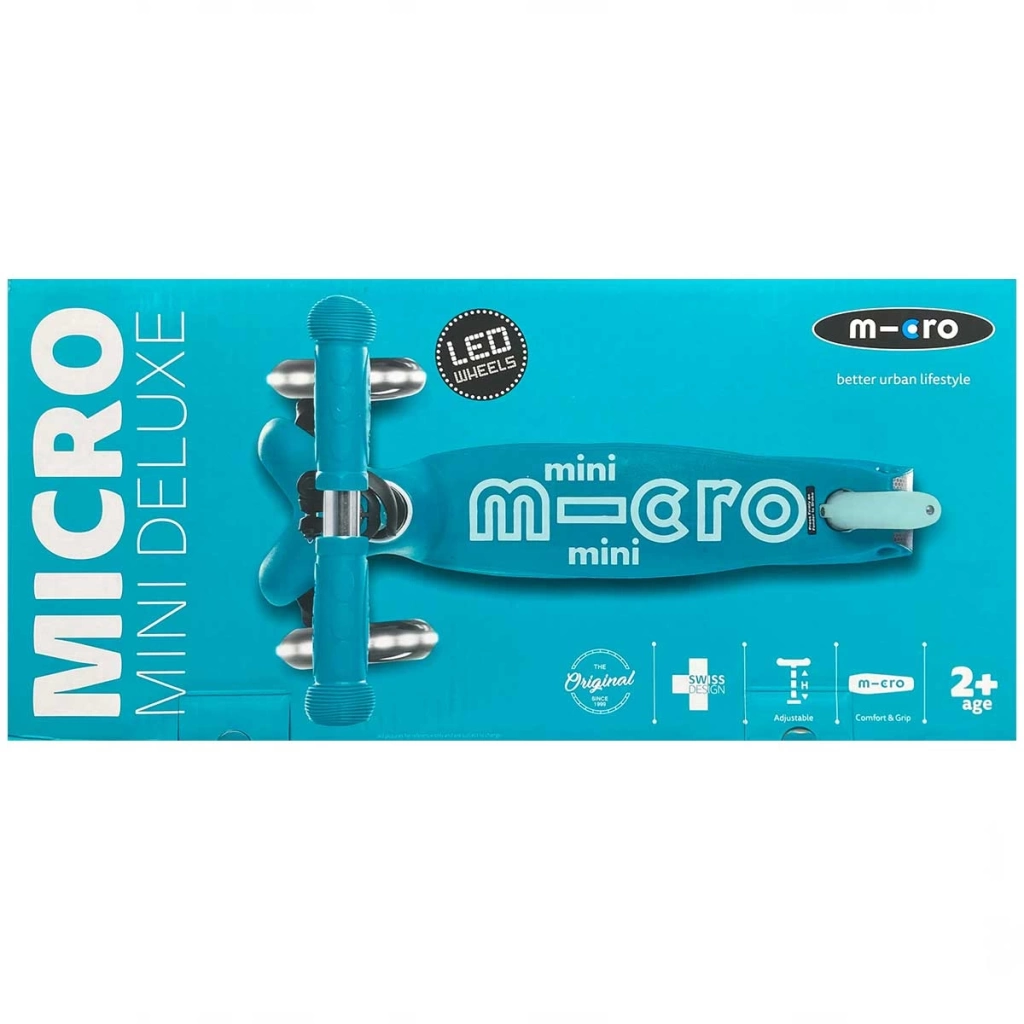 MicroMiniDeluxeLED3TekerlekliScooterAqua - Görsel 5