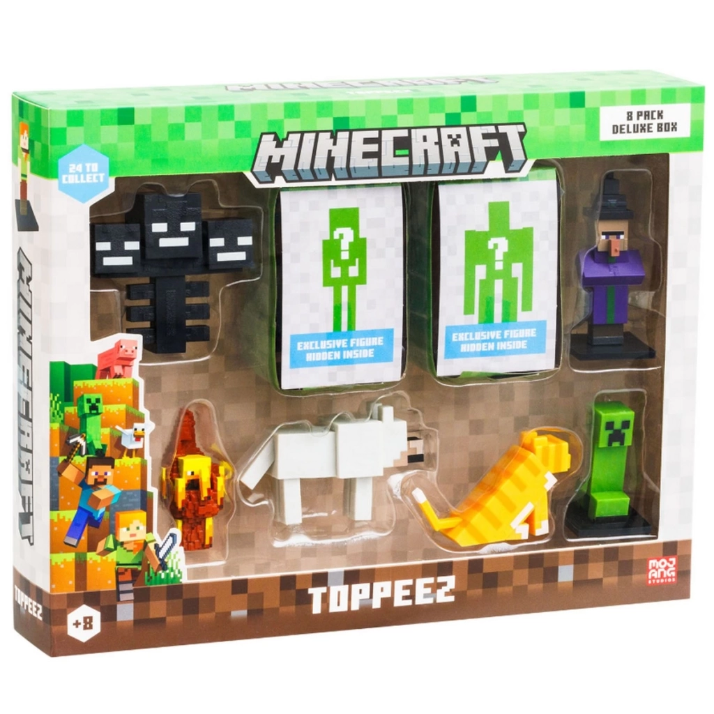 Çocuk Minecraft 3D Figür Kalem Başlığı Toppeez 8'li - Görsel 4
