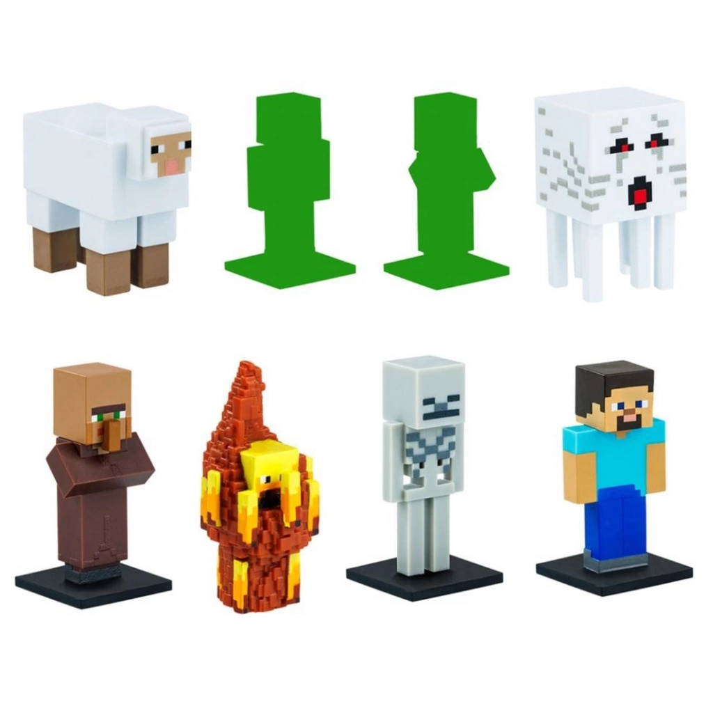 Çocuk Minecraft 3D Figür Kalem Başlığı Toppeez 8'li - Görsel 5