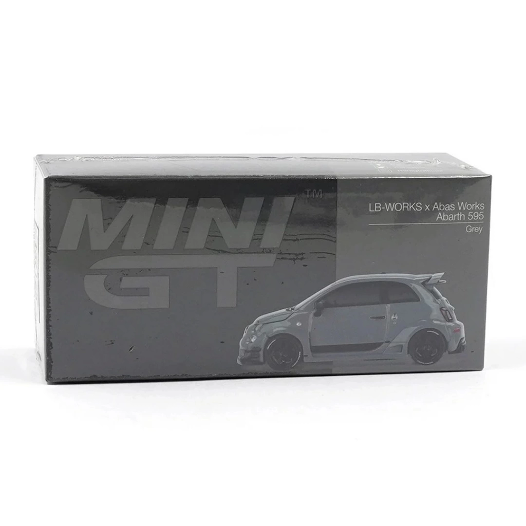 Eğitici Oyuncak Mini GT 1/64 Abarth 595 LB-WORKS x Abas Works Grey - Görsel 2