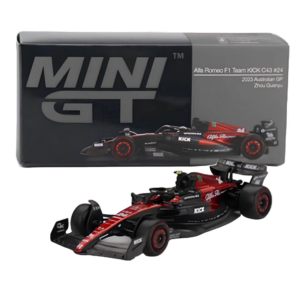 Çocuk Mini GT 1/64 Alfa Romeo C43 Zhou Guanyu 2023 F1 Australian GP MGT00728 - Görsel 2