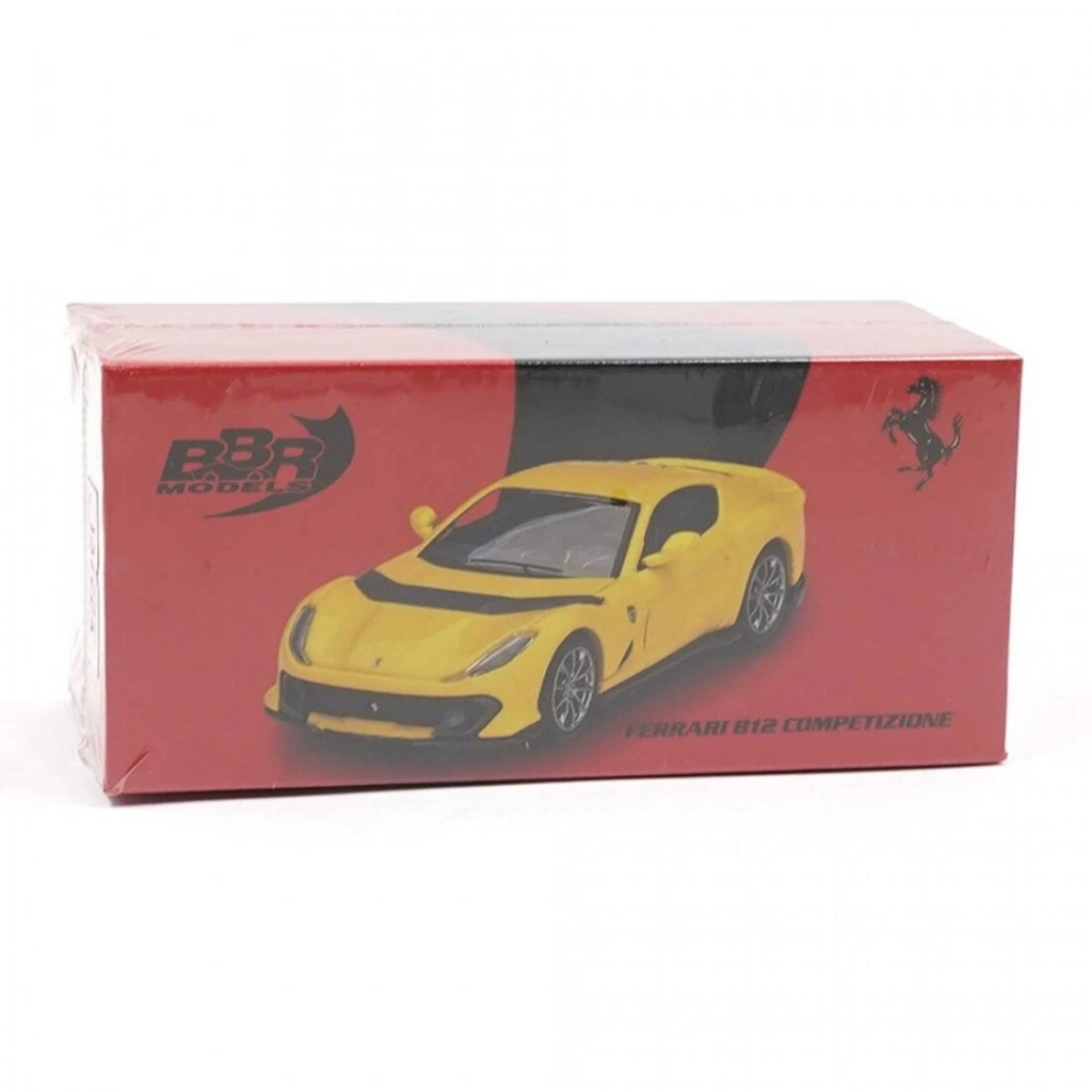 Eğitici Oyuncak Mini GT 1/64 BBR Ferrari 812 Competizione Giallo Modena - Görsel 2