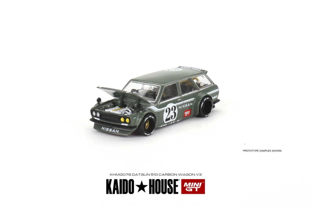 Mini GT 1/64 Datsun Kaido 510 Wagon Carbon Fiber - Görsel 2