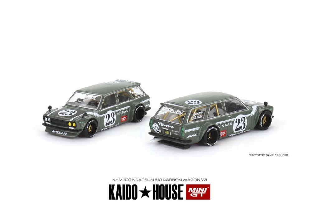 Mini GT 1/64 Datsun Kaido 510 Wagon Carbon Fiber - Görsel 3