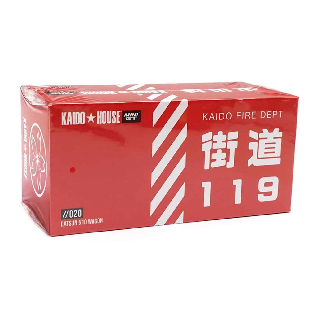 Mini GT 1:64 Datsun Kaido 510 Wagon Fire V1 - Görsel 5