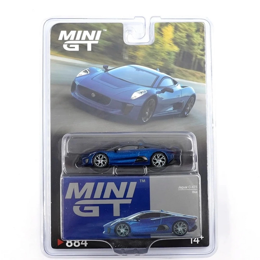 Eğitici Oyuncak Mini GT 1/64 Jaguar C-X75 Blue - Görsel 4