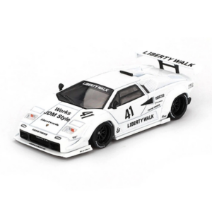 Eğitici Çocuk Mini GT 1/64 Lamborghini Countach LB-WORKS White 2024 Tokyo Auto Salon - Blister Paket