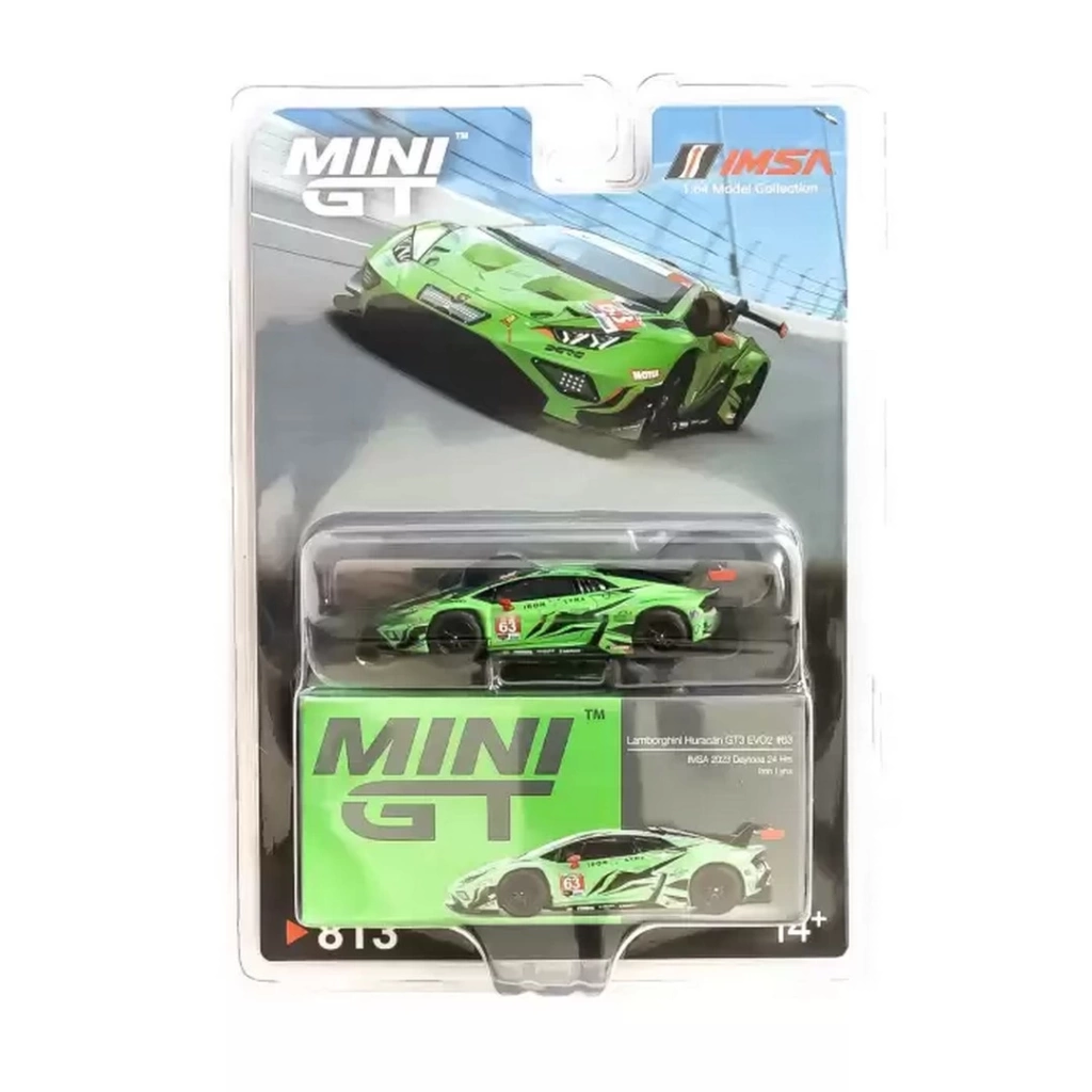 Eğitici Oyuncak Mini GT 1/64 Lamborghini Huracán GT3 EVO2 Iron Lynx IMSA 2023 Daytona 24 Hrs. - Görsel 2