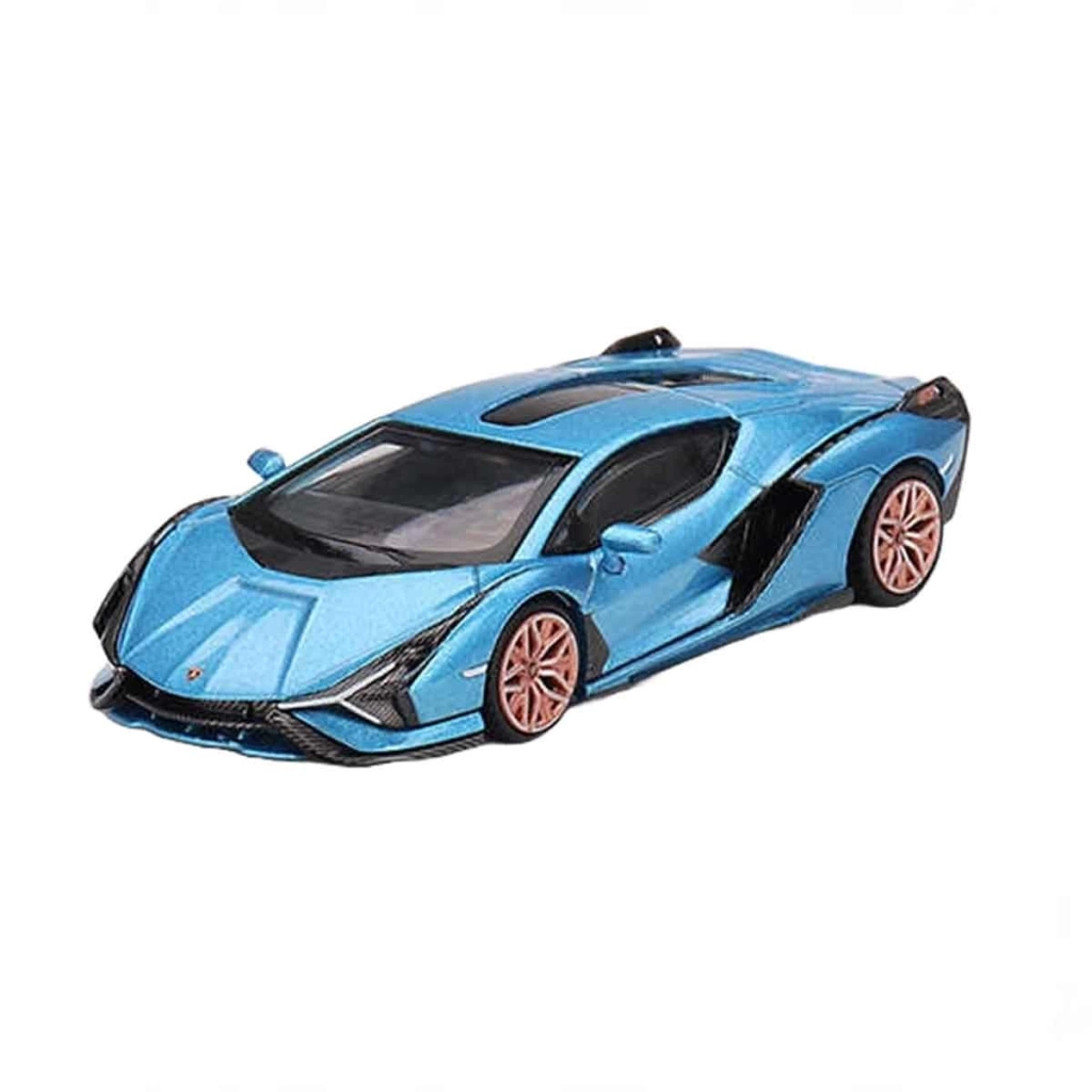 Çocuk Mini GT 1:64 Lamborghini Sian FKP 37 Blu Aegir - Görsel 2