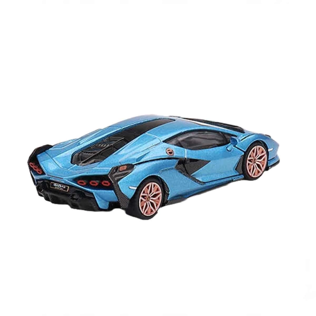 Çocuk Mini GT 1:64 Lamborghini Sian FKP 37 Blu Aegir - Görsel 4
