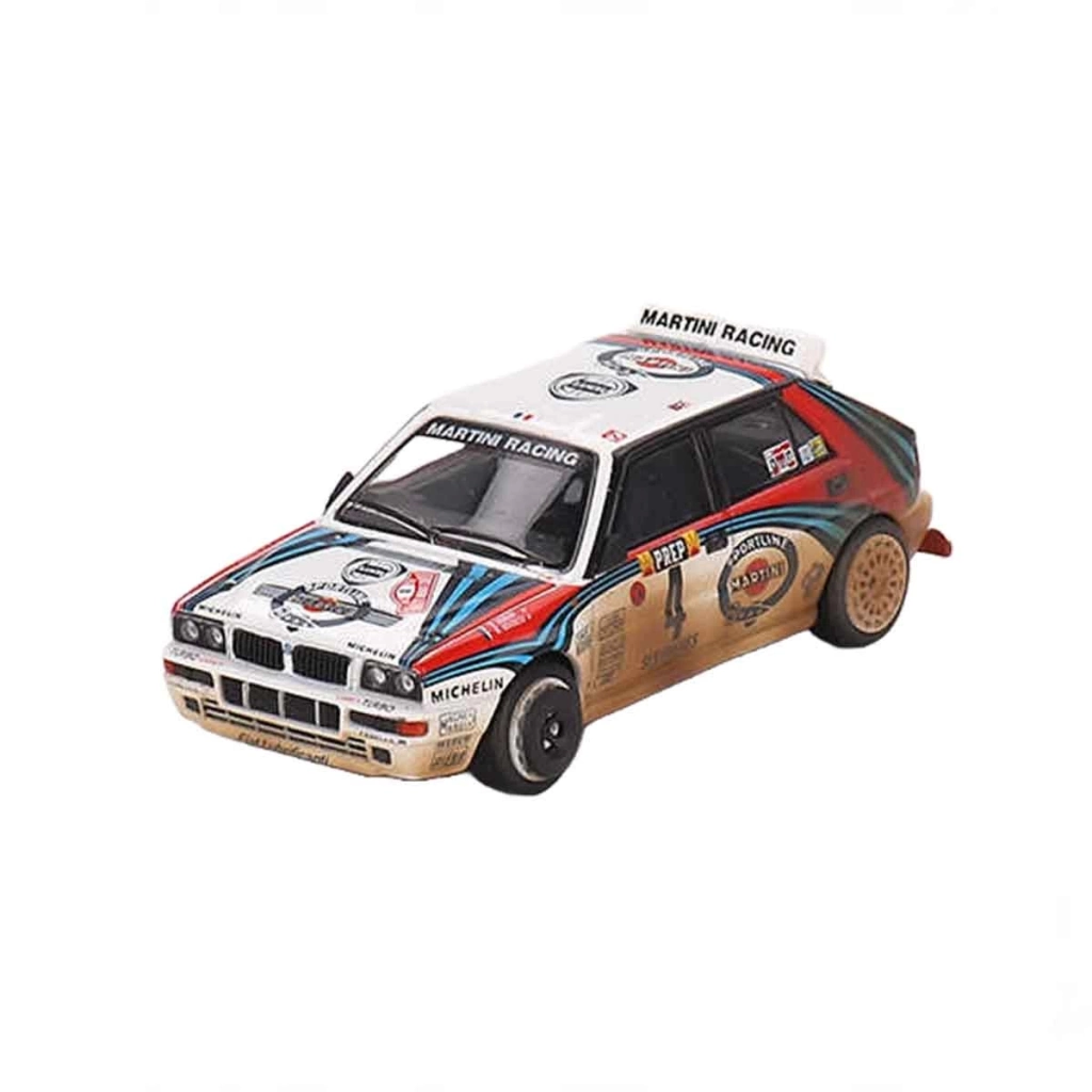 Mini GT 1:64 Lancia Delta HF Integrale Evoluzione 1992 Rally MonteCarlo Martini Racing 4'lü Set - Görsel 4