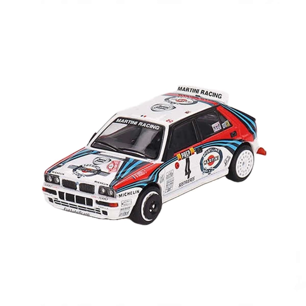 Mini GT 1:64 Lancia Delta HF Integrale Evoluzione 1992 Rally MonteCarlo Martini Racing 4'lü Set - Görsel 3