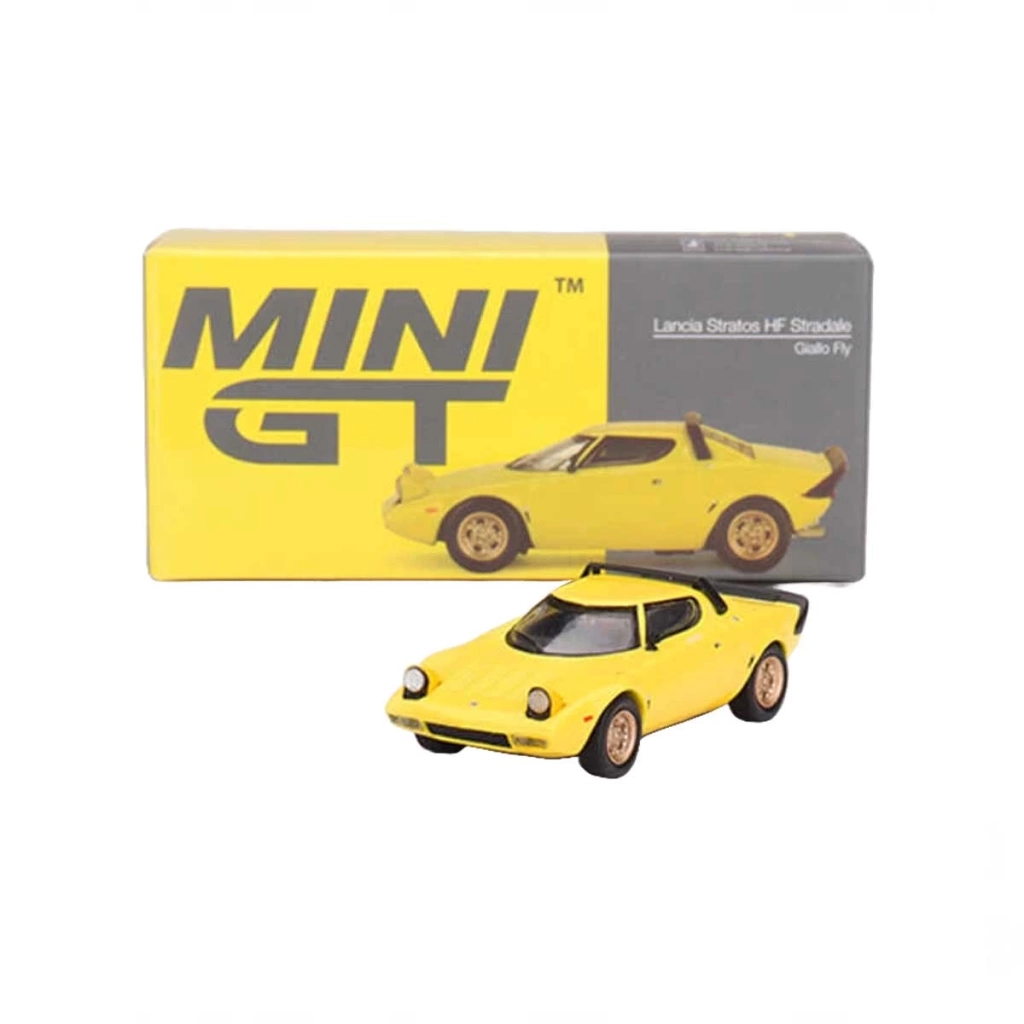 Çocuk Mini GT 1/64 Lancia Stratos HF Stradale Giallo Fly - Görsel 4