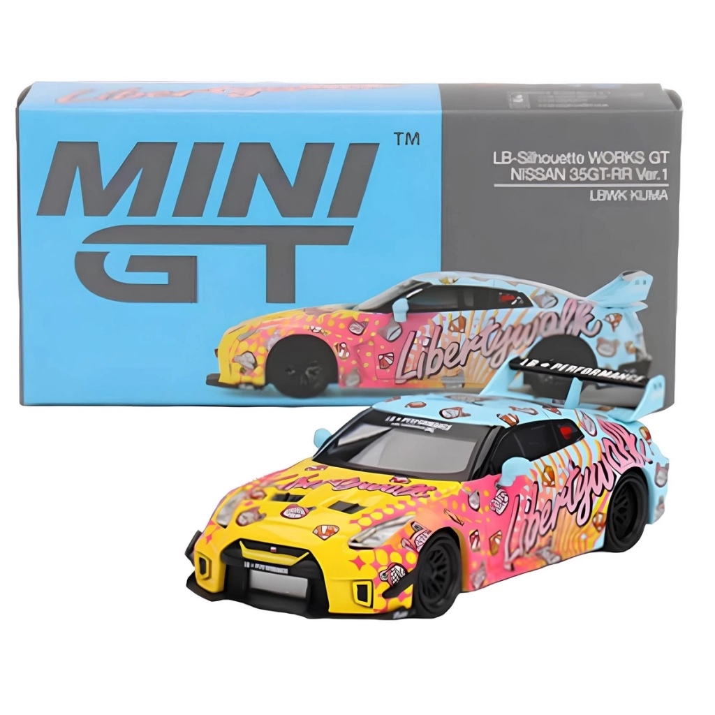 Çocuk Mini GT 1/64 LB-Silhouette WORKS GT NISSAN 35GT-RR Ver.1 LBWK KUMA MGT00742 - Görsel 4