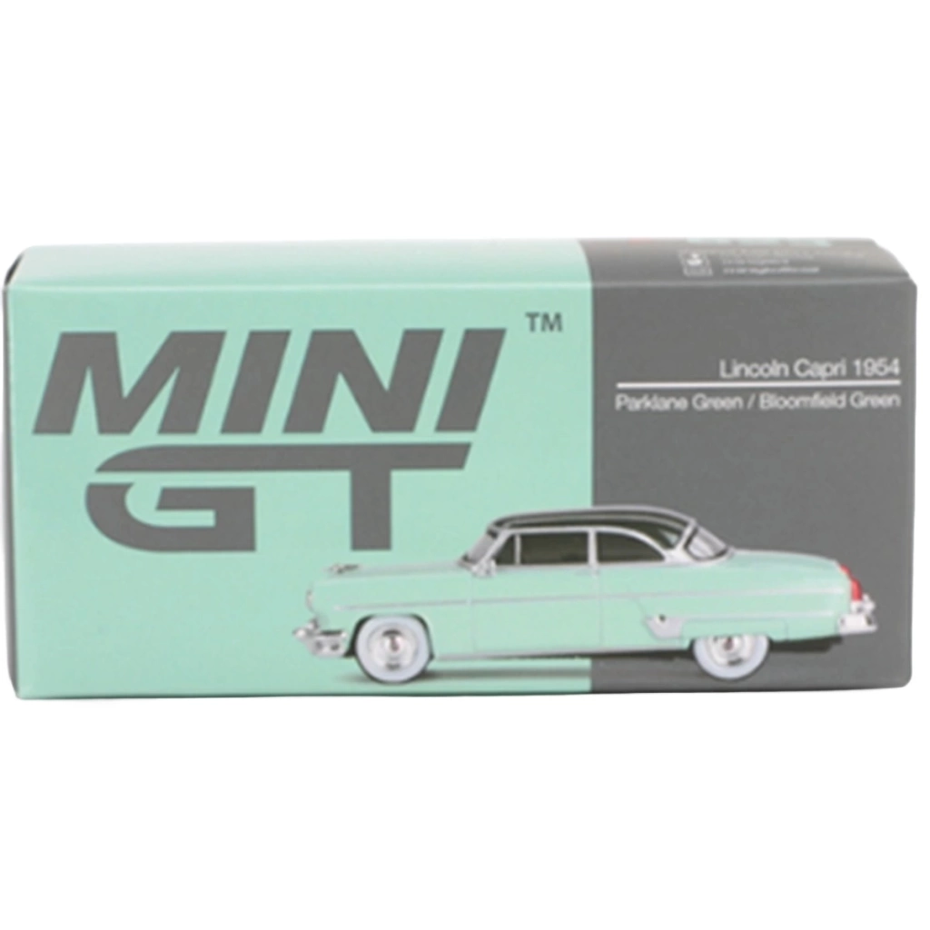 Çocuk Mini GT 1/64 Lincoln Capri 1954 Parklane Green / Bloomfield Green - Görsel 4