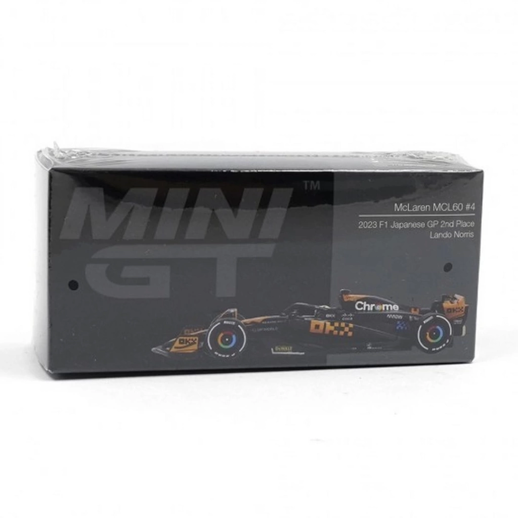Eğitici Oyuncak Mini GT 1/64 McLaren MCL60 #4 Lando Norris 2023 F1 2023 Japanese GP 2nd Place - Görsel 2