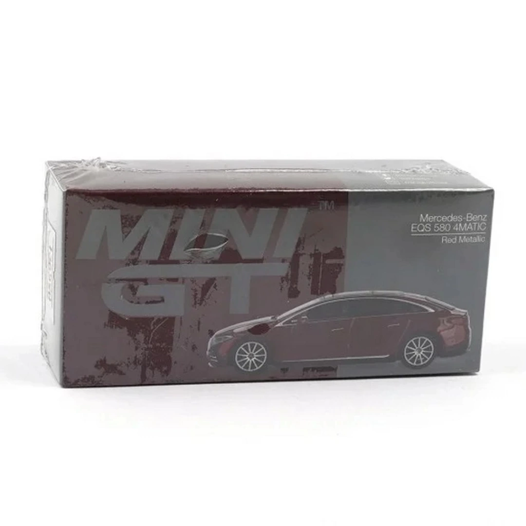 Eğitici Oyuncak Mini GT 1/64 Mercedes-Benz EQS 580 4MATIC Red Metallic - Görsel 2