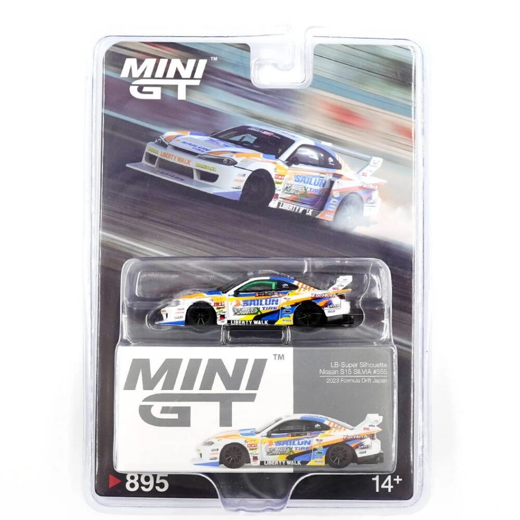 Eğitici Çocuk Mini GT 1/64 Nissan LB-Super Silhouette S15 SILVIA 2023 Formula Drift Japan - Blister Paket - Görsel 2