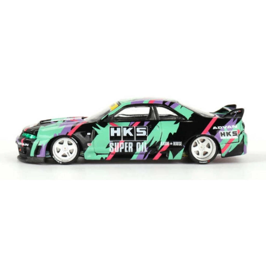 Çocuk Mini GT 1/64 Nissan Skyline GT-R (R33) HKS V1 KHMG129 - Görsel 3
