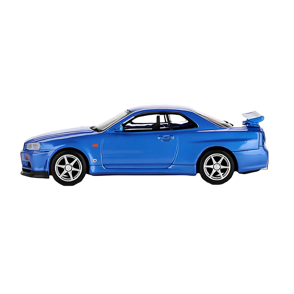 Çocuk Mini GT 1/64 Nissan Skyline GT-R (R34) V-Spec Bayside Blue - Görsel 2