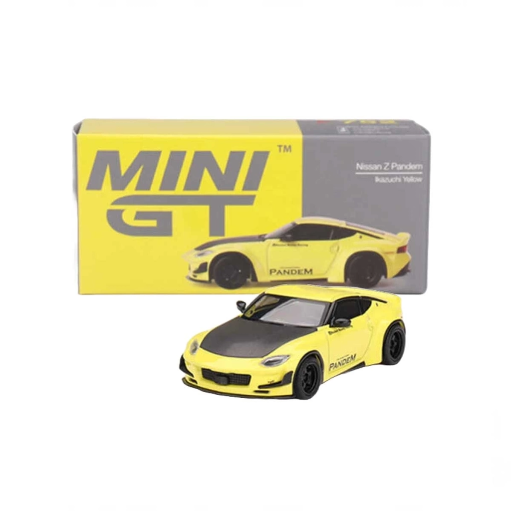 Çocuk Mini GT 1/64 Nissan Z Pandem Ikazuchi Yellow - Görsel 4