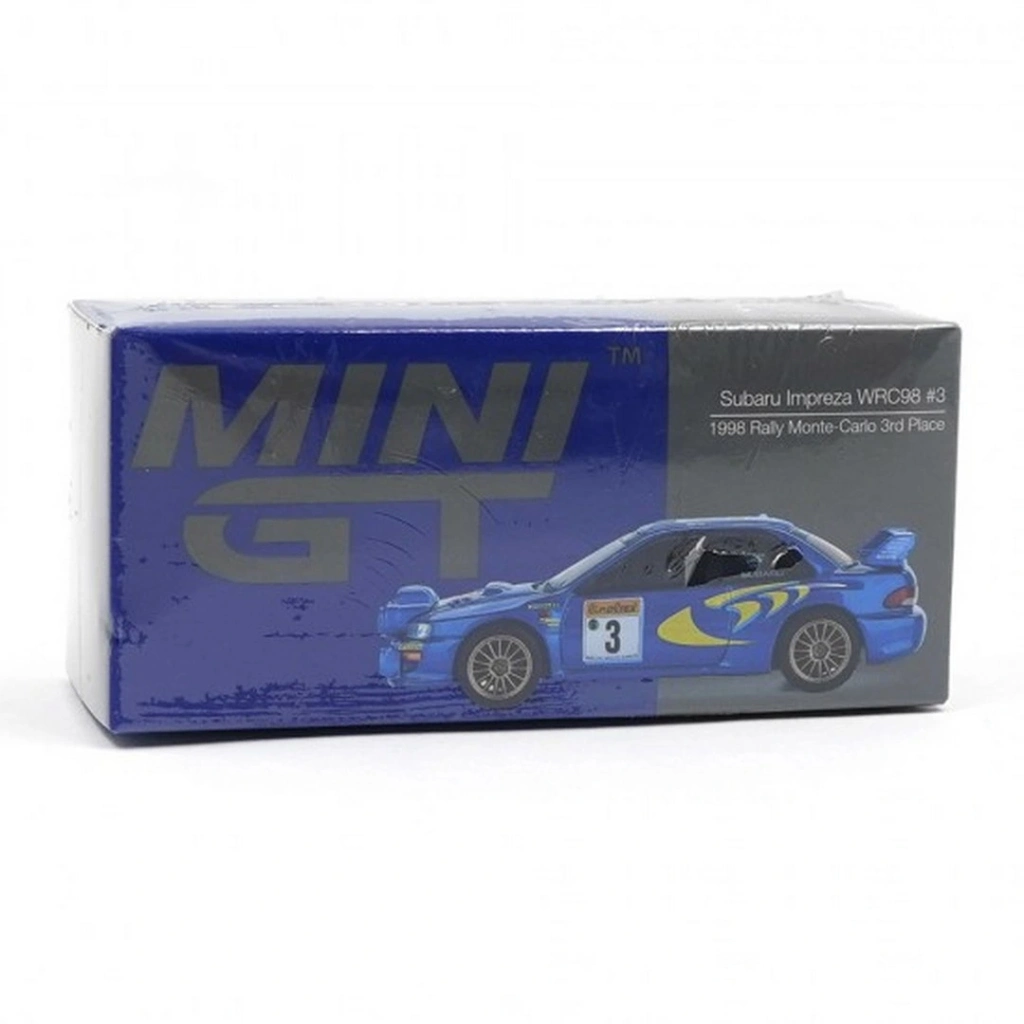 Eğitici Oyuncak Mini GT 1/64 Subaru Impreza WRC98 1998 Rally Monte-Carlo 3rd Place #3 - Görsel 2