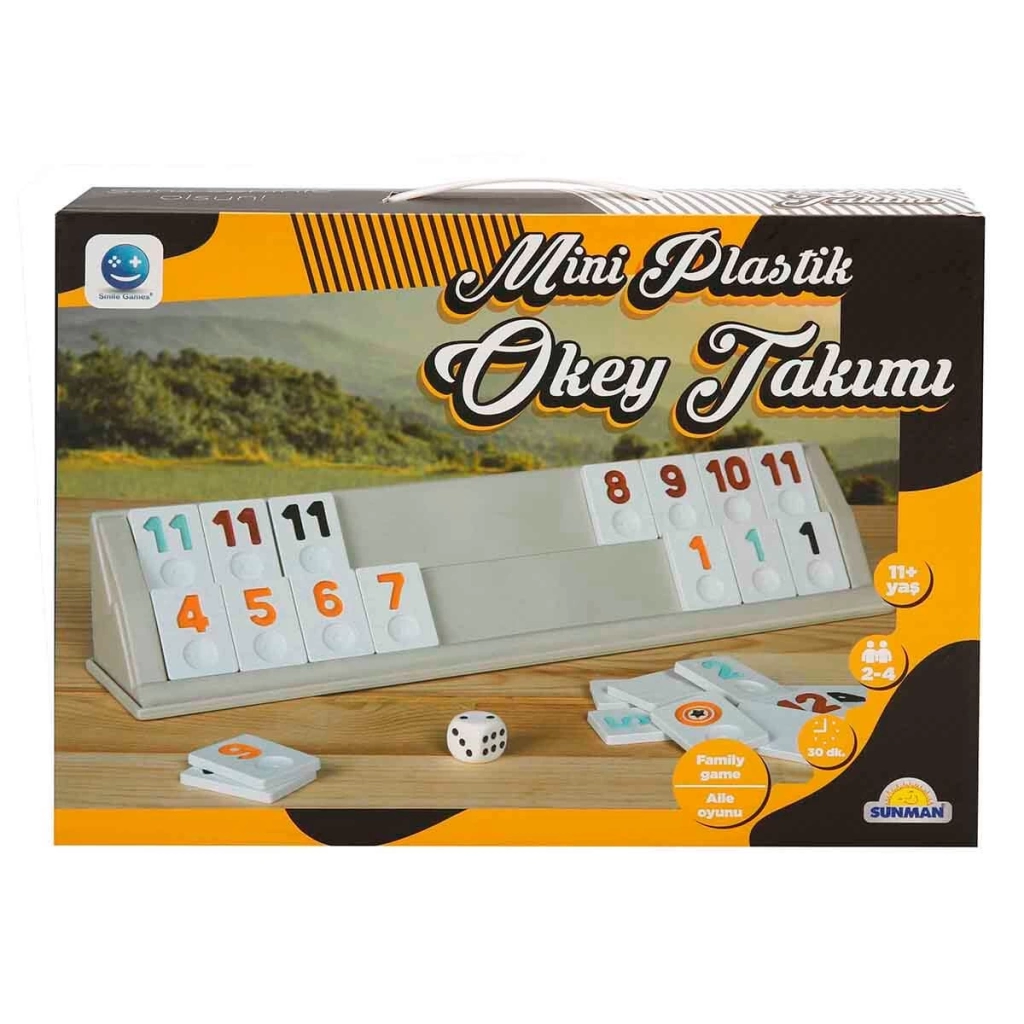 Eğitici Oyuncak Mini Plastik Okey Seti - Görsel 3