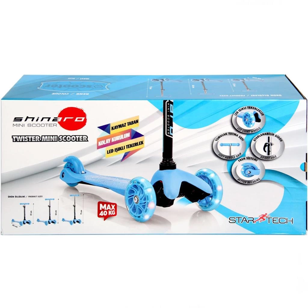 Mini Twister Mavi Yeni Nesil Scooter - Görsel 5