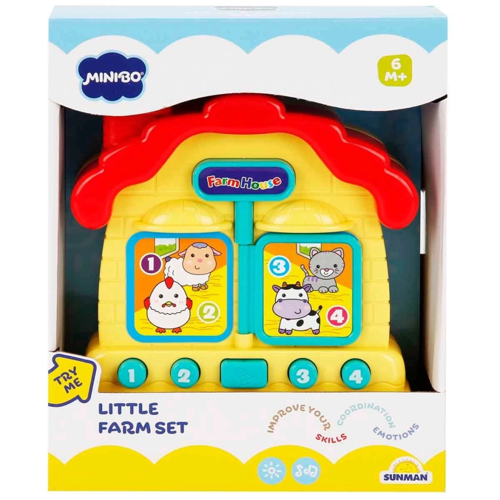 Çocuk Gelişim Küçük Çiftlik Evi Sesli ve Işıklı Aktivite Seti - Görsel 4