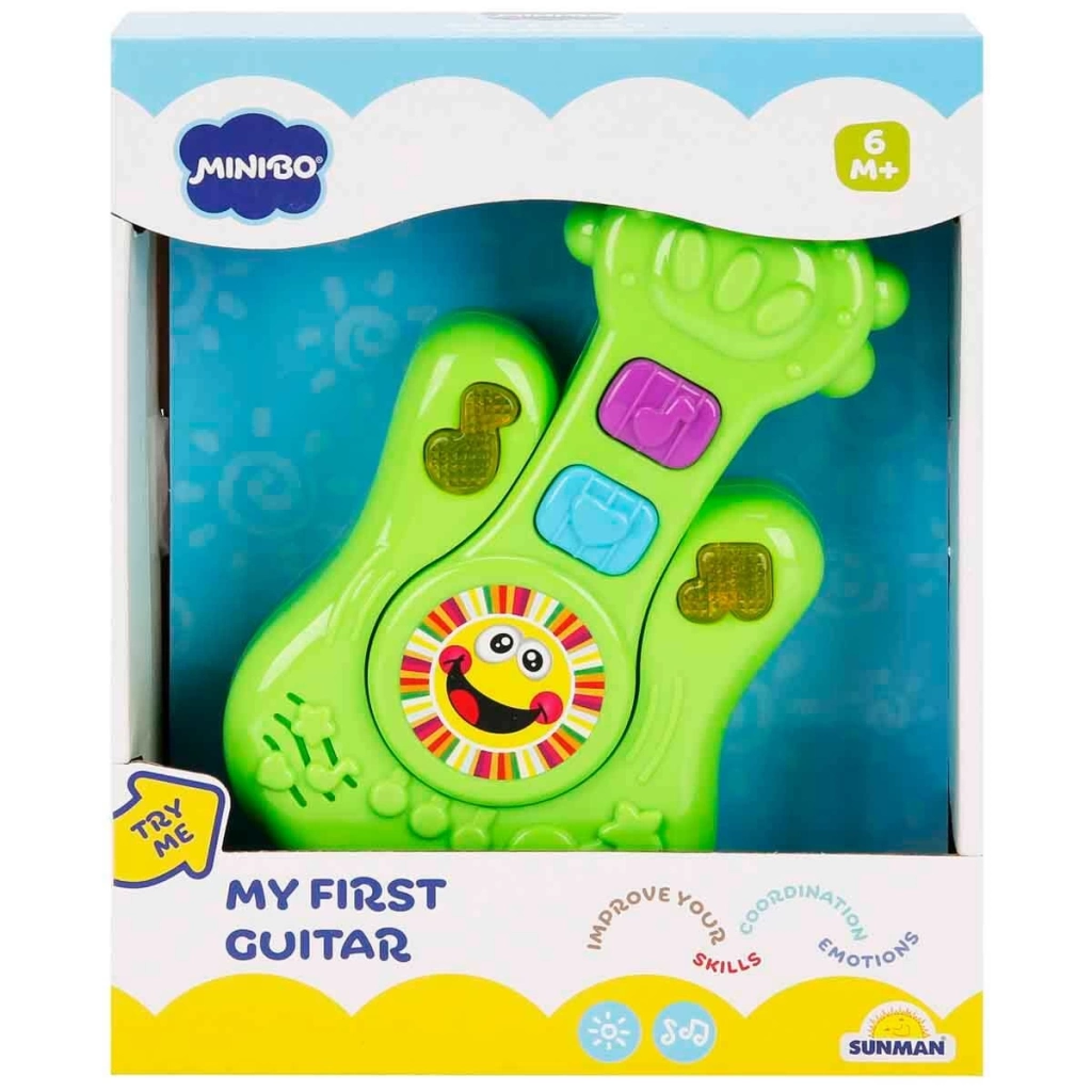 Eğitici Oyuncak Sesli ve Işıklı Benim İlk Gitarım Eğlenceli Müzik Seti - Görsel 4