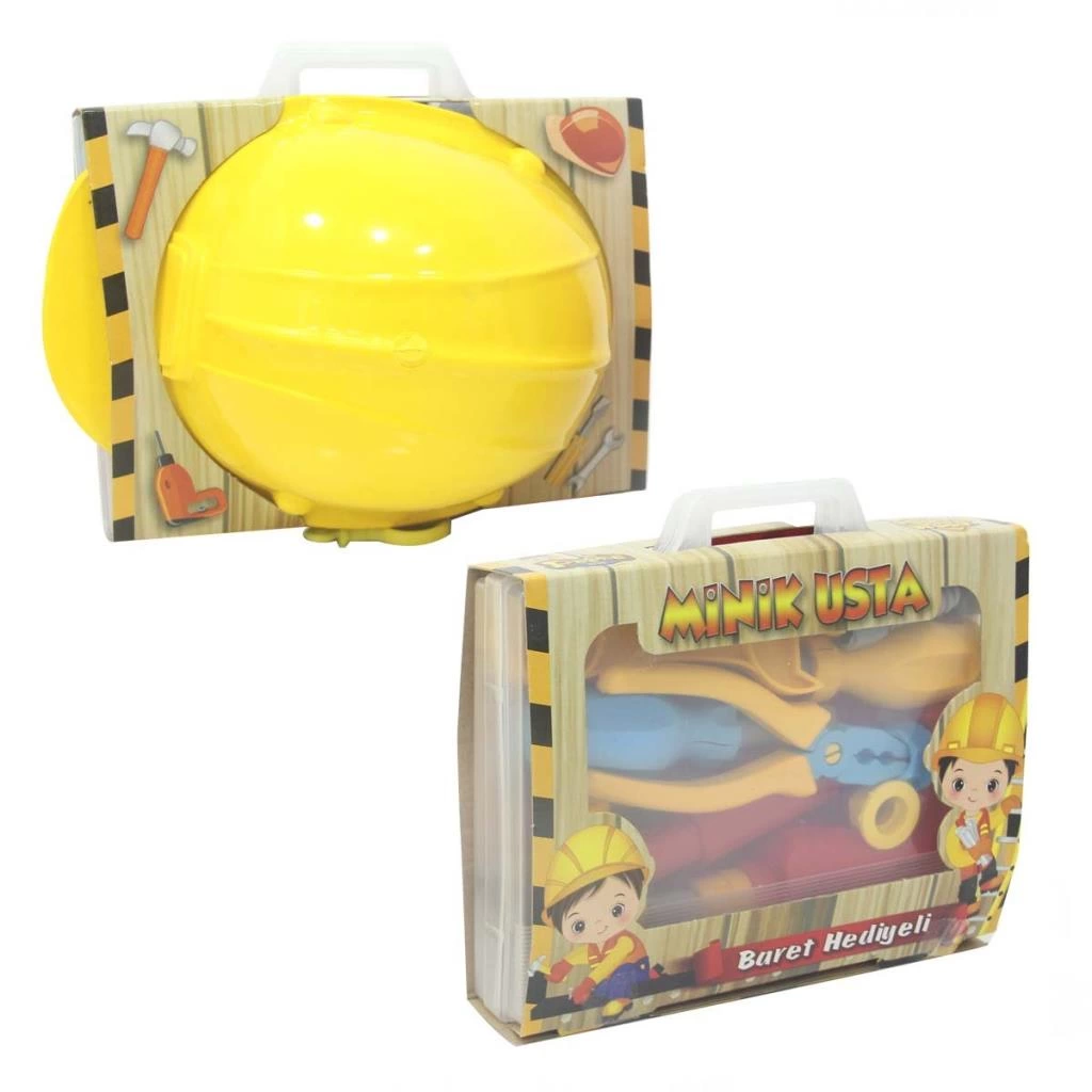 Minik Usta Çantalı Baretli Tamir Seti - Görsel 4