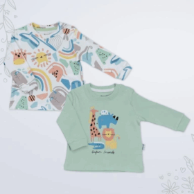 Miniworld 16443 2'li Sweatshirt Yeşil